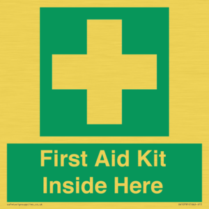 First Aid Kit Inside Here